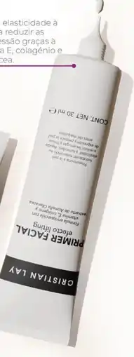 Cristian Lay primer facial efeito lifting promoção