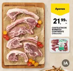 Pingo Doce Costeletas de borrego continente promoção