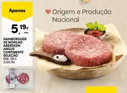 Pingo Doce Hamburguer de novilho aberdeen angus continente seleçao promoção