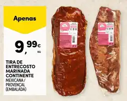 Pingo Doce Tira de entrecosto marinada continente promoção