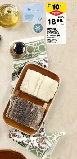 Pingo Doce Lombos bacalhau nordsson continente promoção