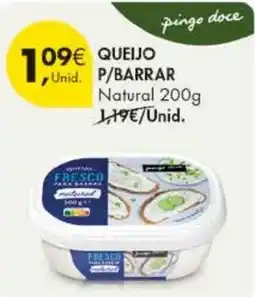 Pingo Doce Queijo p/barrar natural promoção