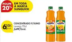 Pingo Doce Concentrado p/sumo sunquick promoção