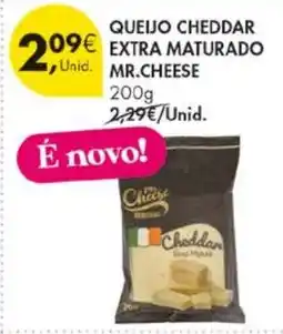 Pingo Doce Queijo cheddar extra maturado mr.cheese promoção
