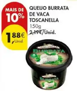 Pingo Doce Queijo burrata de vaca toscanella promoção