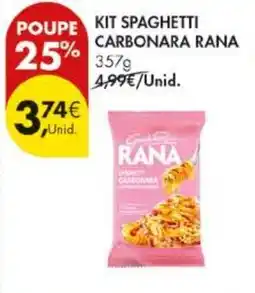 Pingo Doce Kit spaghetti carbonara rana promoção