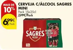 Pingo Doce Cerveja c/álcool sagres mini promoção