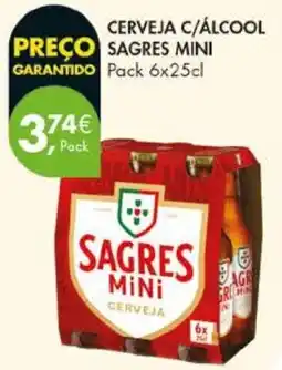 Pingo Doce Sagres mini cerveja promoção