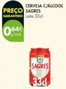 Pingo Doce Cerveja c/álcool sagres promoção