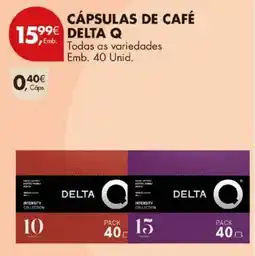 Pingo Doce Cápsulas de café delta q promoção
