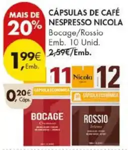 Pingo Doce Cápsulas de café nespresso nicola promoção