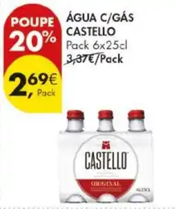 Pingo Doce Água c/gás castello promoção