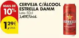 Pingo Doce cerveja c/álcool estrella damm promoção