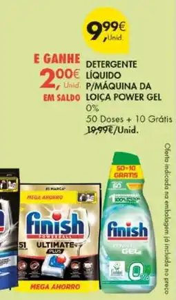 Pingo Doce Detergente líquido p/máquina da loiça power gel promoção