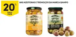 Continente Nas azeitonas e tremoços da marca qampo promoção