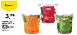 Continente Preparado batido detox green/ orange/red promoção