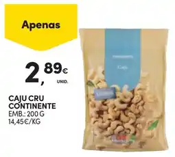 Continente Caju cru continente promoção