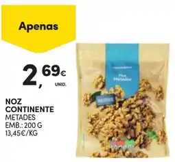 Continente Noz continente promoção