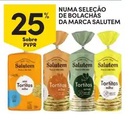Continente Numa seleção de bolachas da marca salutem promoção