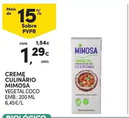 Continente Cremę culinário mimosa promoção