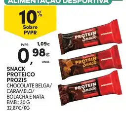 Continente Snack proteico prozis promoção