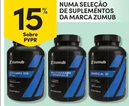 Continente Numa seleção de suplementos da marca zumub promoção