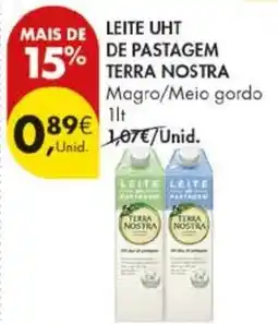Pingo Doce Leite uht de pastagem terra nostra promoção