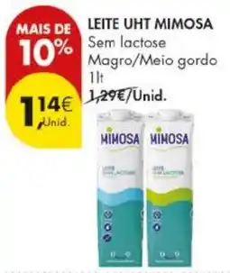 Pingo Doce Leite uht mimosa promoção