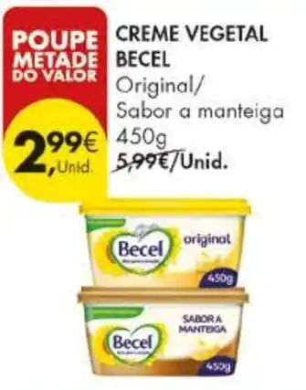 Pingo Doce Creme vegetal becel promoção