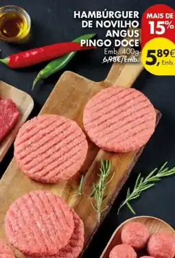 Pingo Doce Hamburguer de novilho angus pingo doce promoção