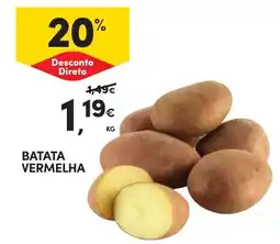 Continente batata vermelha promoção