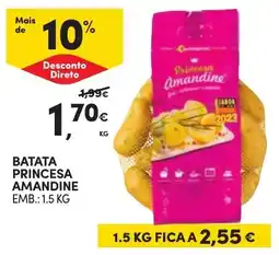 Continente Batata princesa amandine promoção