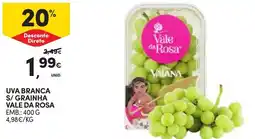 Continente uva branca s/ grainha vale da rosa promoção