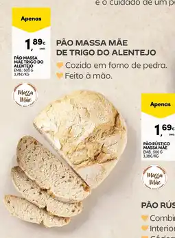 Pingo Doce Pão massa mãe de trigo do alentejo promoção