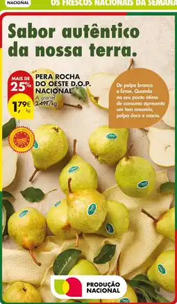 Pingo Doce Pera rocha do oeste d.o.p. nacional promoção