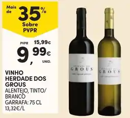 Continente vinho herdade dos grous promoção
