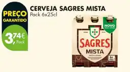 Pingo Doce Cerveja Sagres Mista promoção