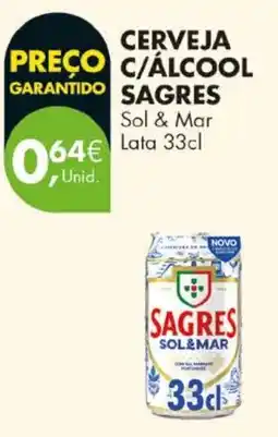 Pingo Doce cerveja c/álcool sagres sol & mar promoção