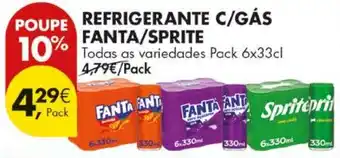 Refrigerante c/gás fanta/sprite