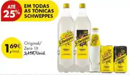 Pingo Doce Schweppes Tônica Original/Zero promoção