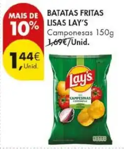 Pingo Doce Batatas fritas lisas lay's promoção