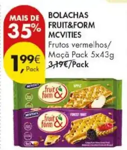 Pingo Doce Bolachas fruit&form mcvities promoção