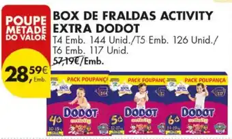 Box de fraldas activity extra dodot