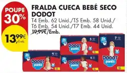 Pingo Doce Fralda cueca bebé seco dodot promoção