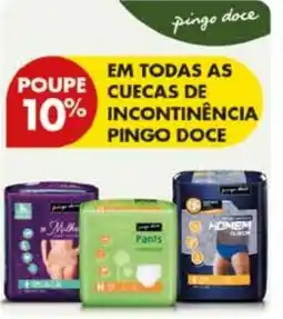 Pingo Doce Cuecas de incontinência pingo doce promoção