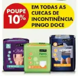 Pingo Doce Cuecas de incontinência pingo doce promoção