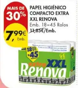 Pingo Doce Papel higiênico compacto extra xxl renova promoção