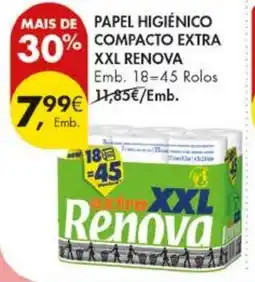 Pingo Doce Papel higiênico compacto extra xxl renova promoção