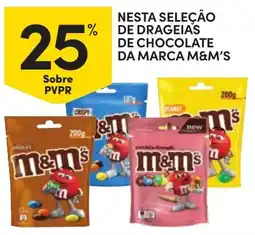 Continente Nesta seleção de drageias de chocolate da marca m&m's promoção