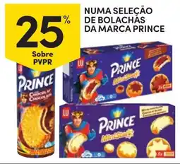Continente Numa seleção de bolachas da marca prince promoção